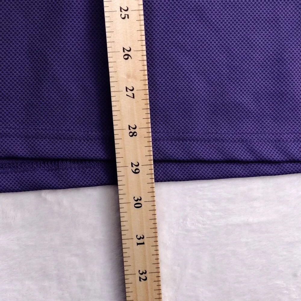 NordicTrack Mens XL Purple Athletic Fit Performance Polo Shirt Short Sleeve Golf